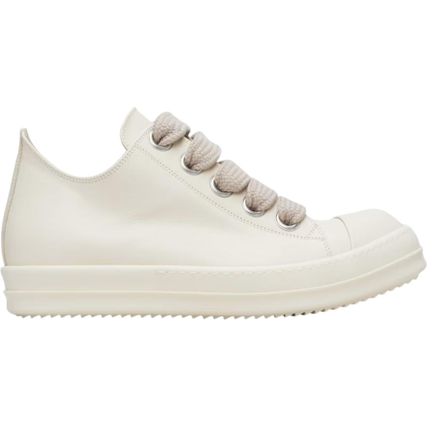 Rick Owens Off-White Temple Jumbolace Low Sneaks Sneakers