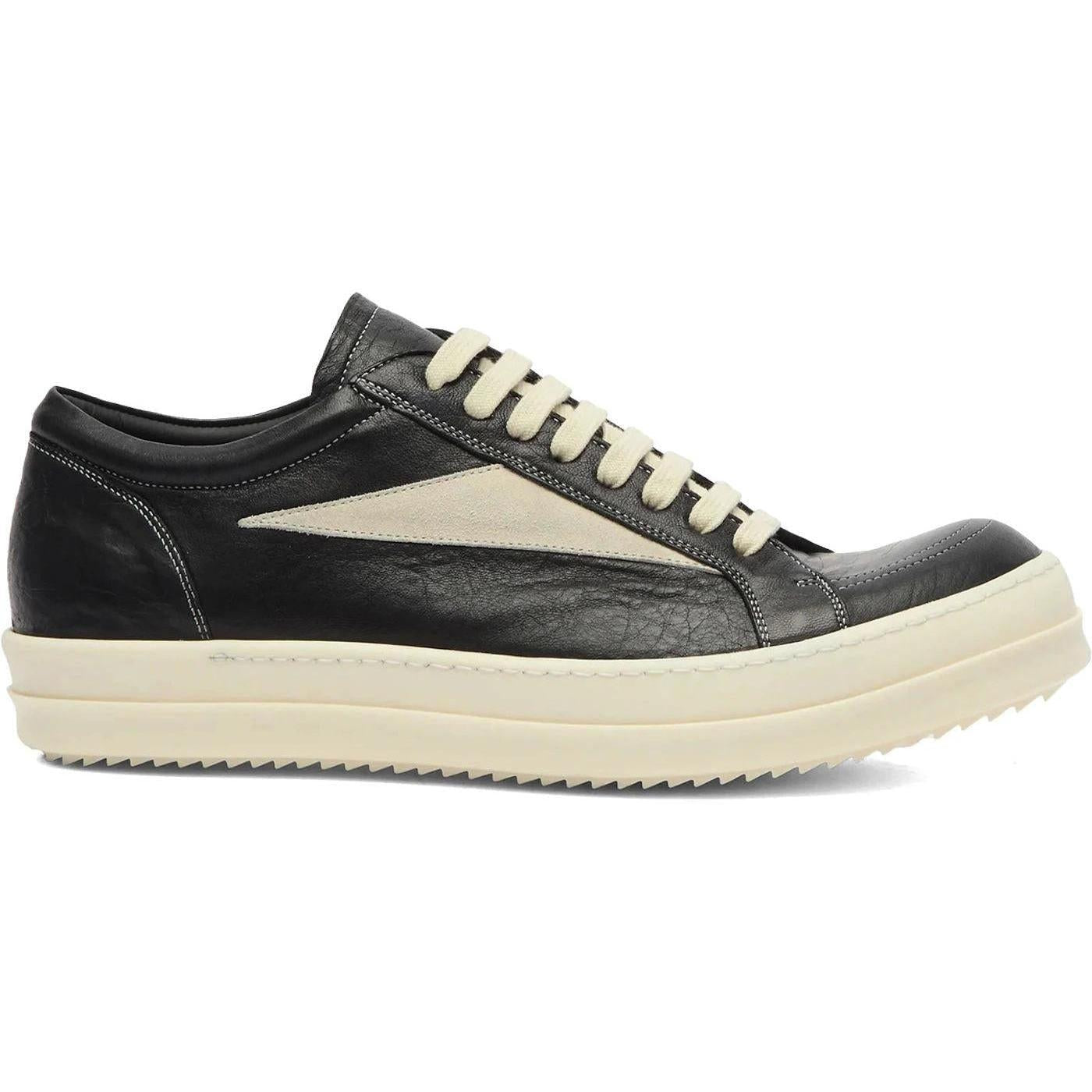 Rick Owens Vintage Low Sneaker Black Milk