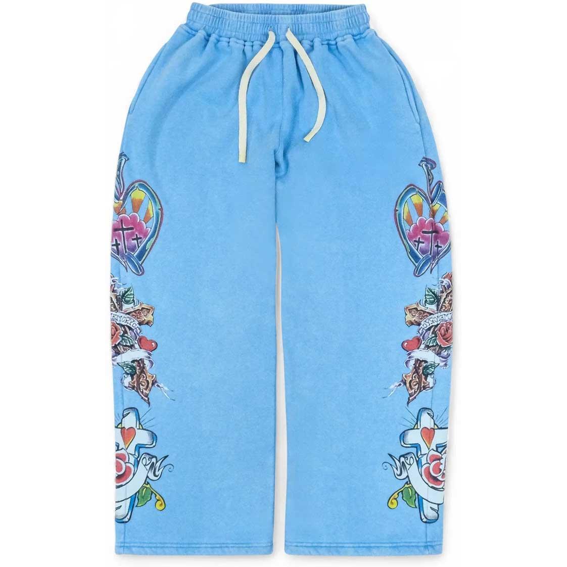 Righteous Risen King Sweatpants Blue