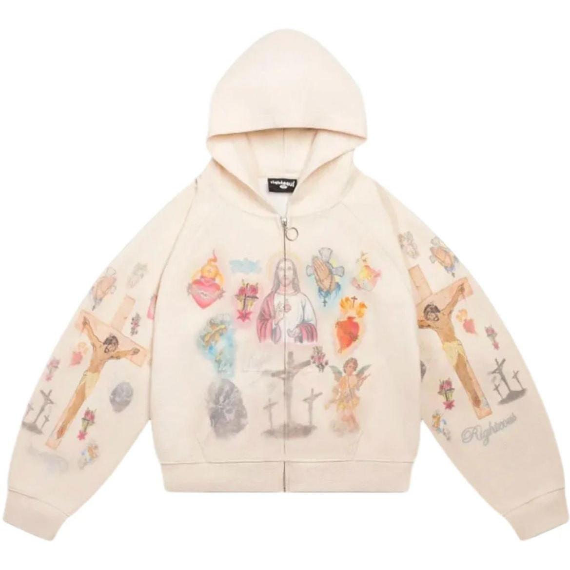 Righteous Ultimate Sacrifice Thermal Zip Up Cream