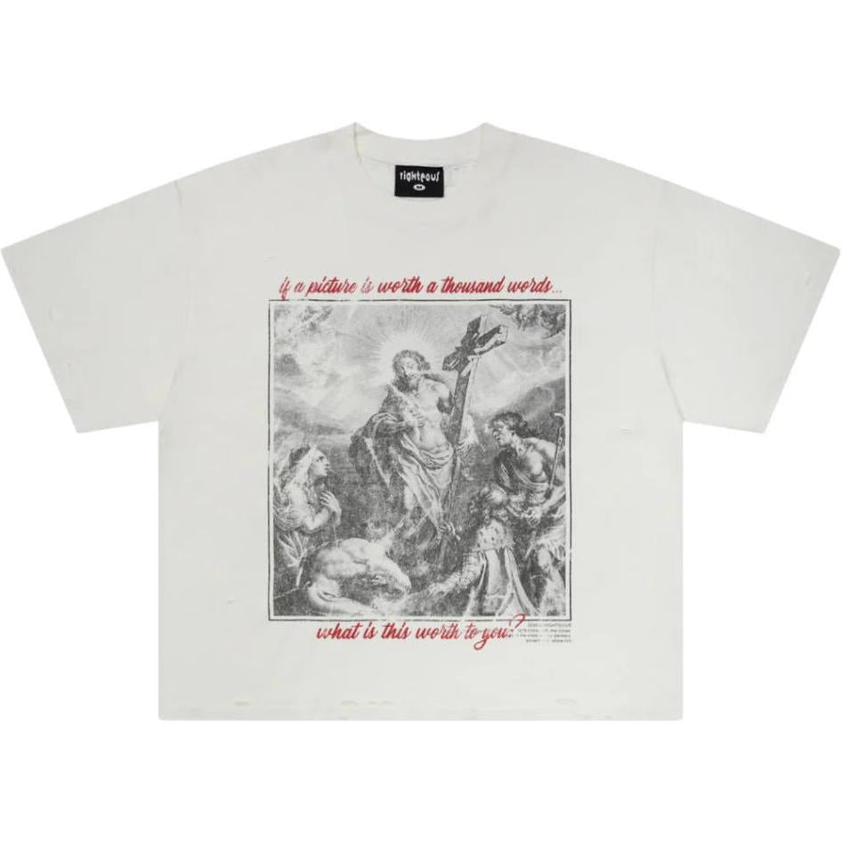Righteous Worth A Thousand Words T-Shirt White