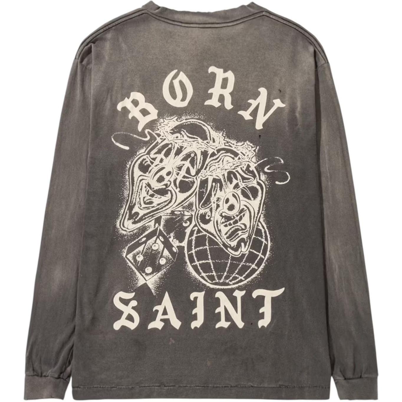 Saint Michael X Born X Raised Long Sleeve T-shirt Black