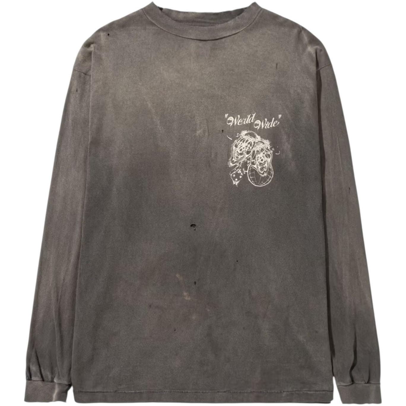 Saint Michael X Born X Raised Long Sleeve T-shirt Black