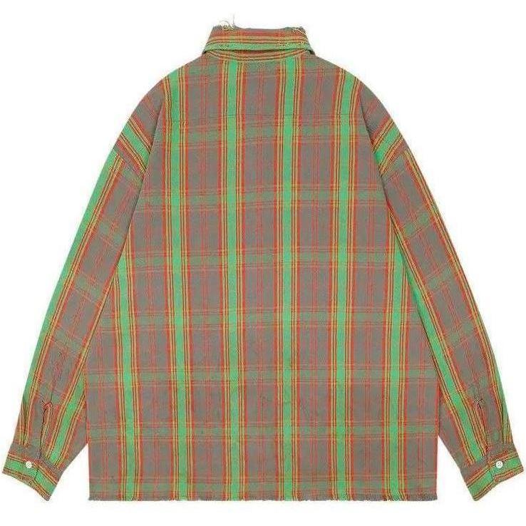 Saint Michael x Denim Tears Flannel Shirt Multicolor