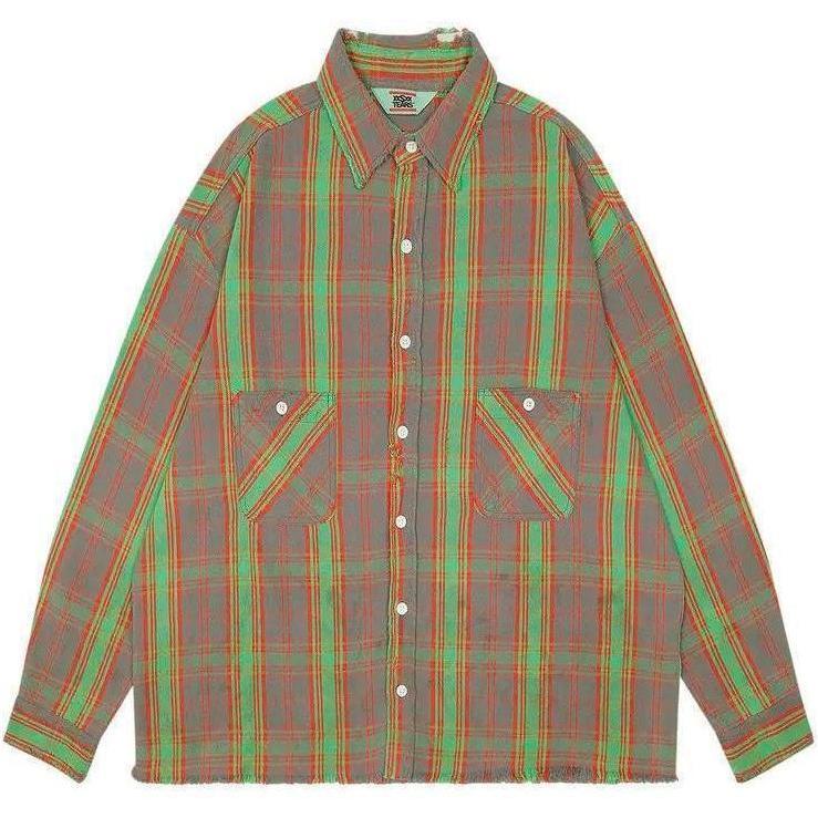 Saint Michael x Denim Tears Flannel Shirt Multicolor