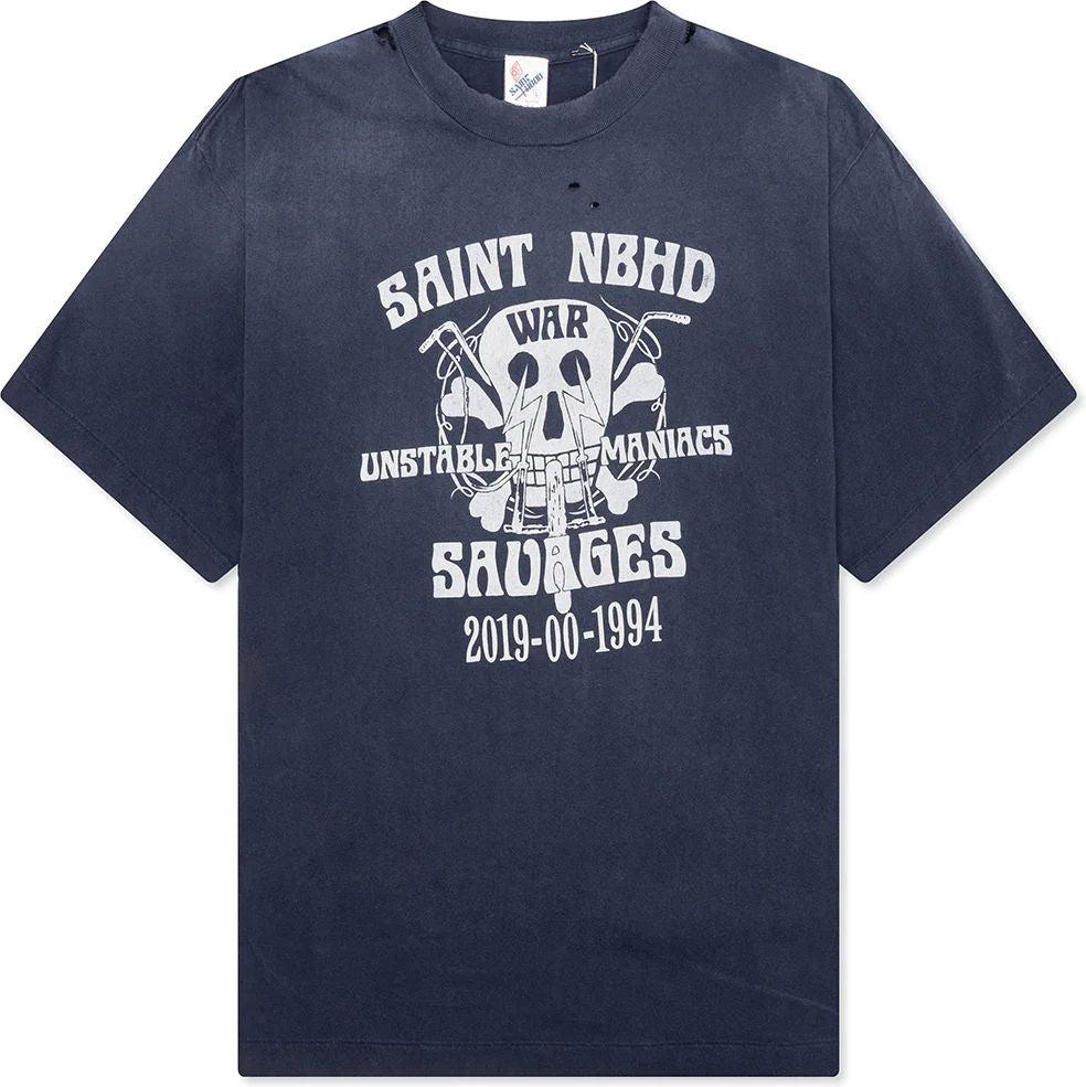 Saint Michael x Neighborhood Mx6 STHD T-Shirt Navy