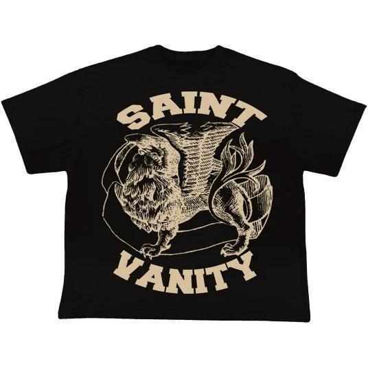 Saint Vanity Griffin T-Shirt Black Cream