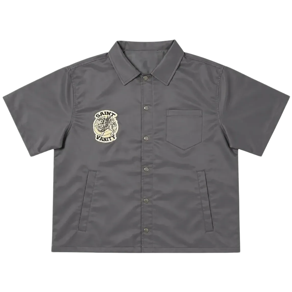 Saint Vanity Nylon Top Grey