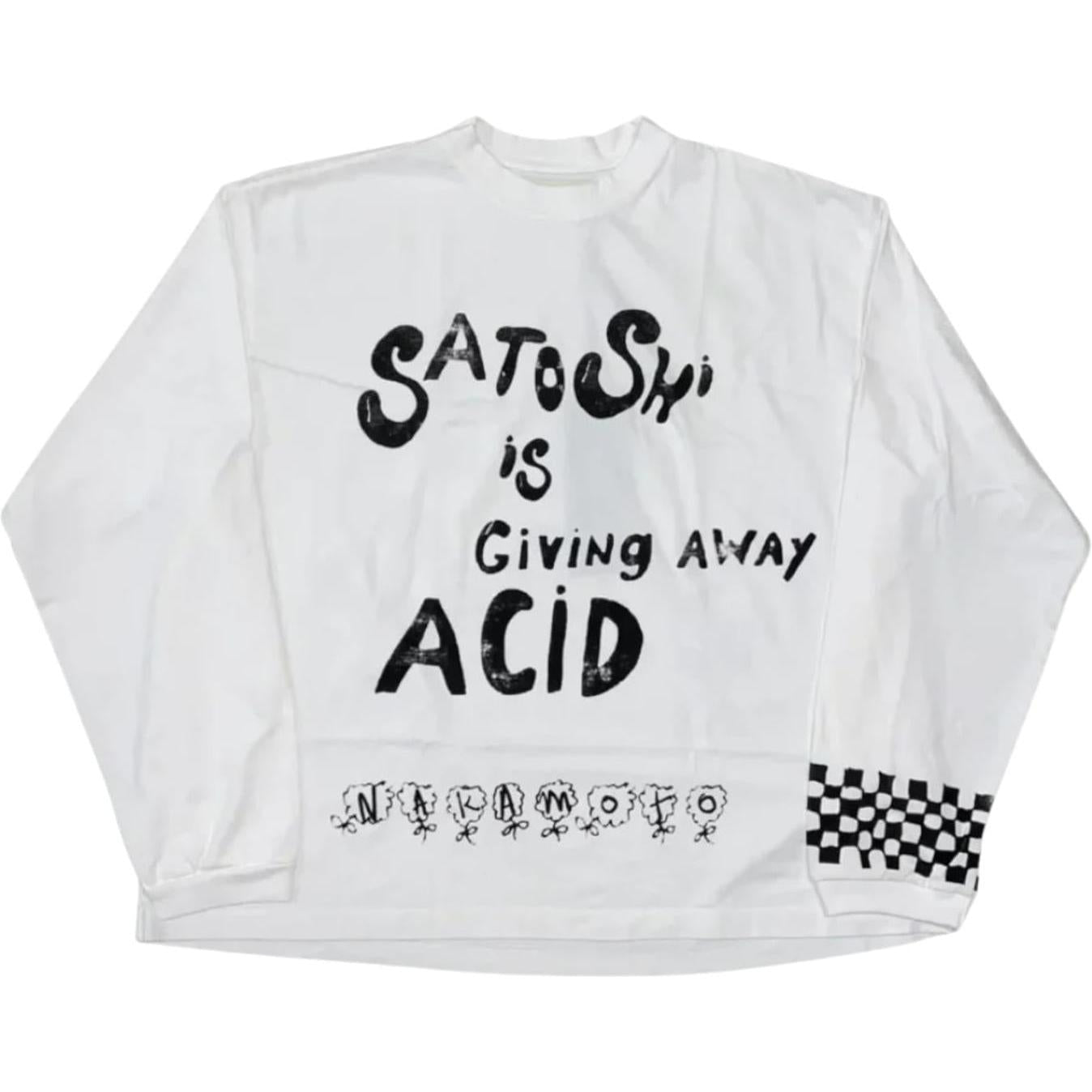 Satoshi Nakamoto Acid Longsleeve