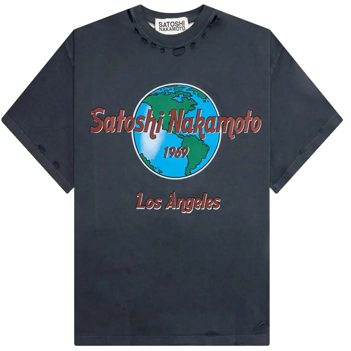 Satoshi Nakamoto Black 1969 Rock T-shirt