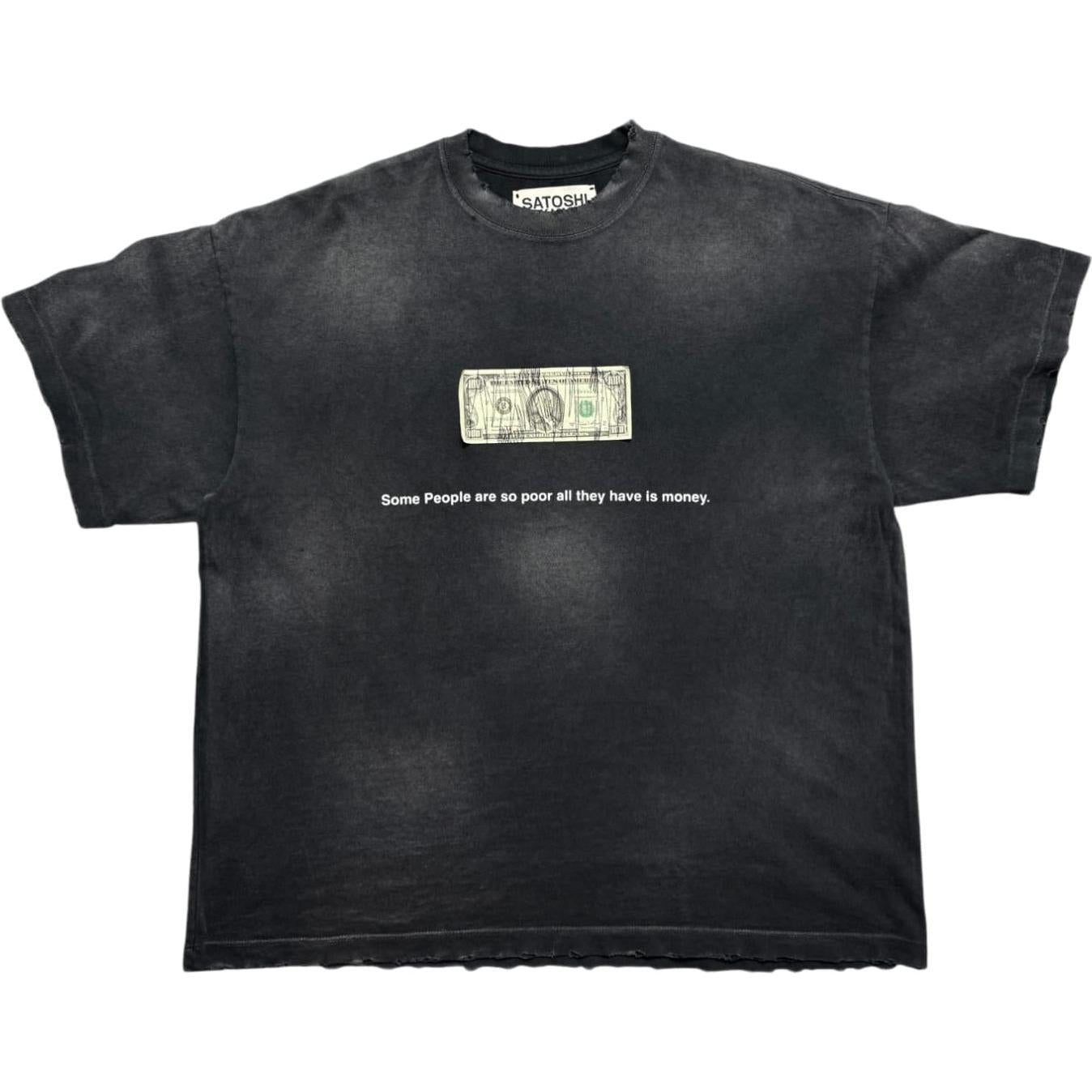 Satoshi Nakamoto Cup Half Full Tee Black