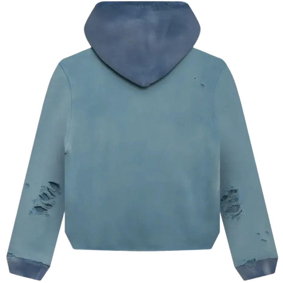 Satoshi Nakamoto Distressed V-Cut Hoodie