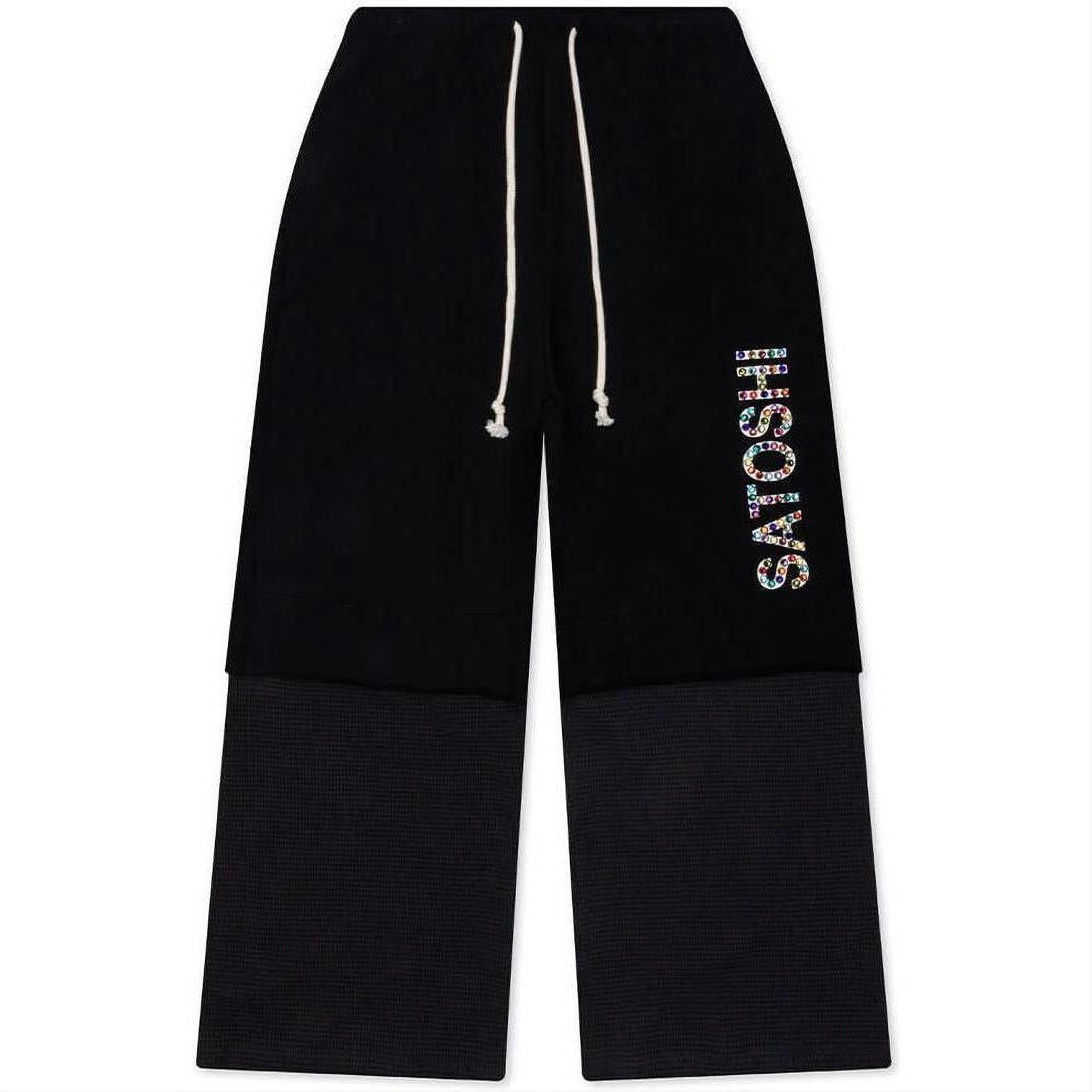 Satoshi Nakamoto Double Layer Studded Sweatpant Black