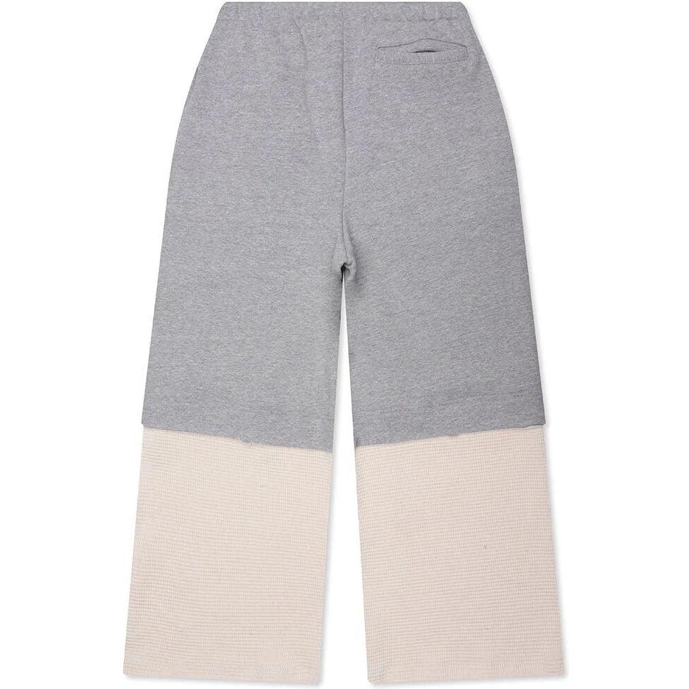 Satoshi Nakamoto Double Layer Studded Sweatpant Heather White
