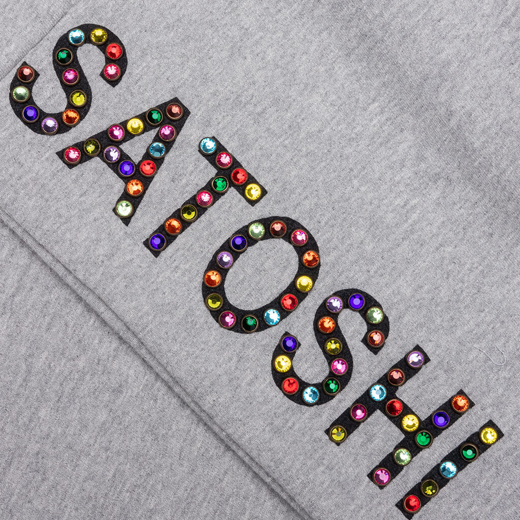 Satoshi Nakamoto Double Layer Studded Sweatpant Heather White