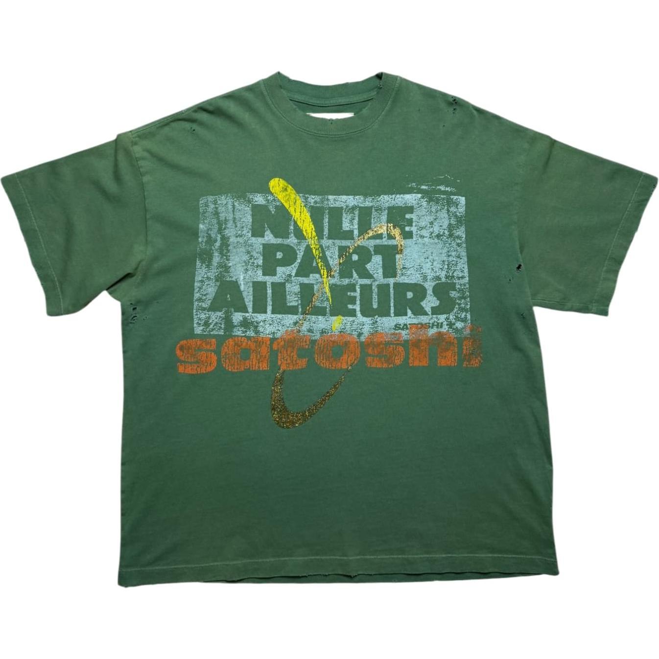Satoshi Nakamoto Everywhere And Nowhere T-Shirt Green