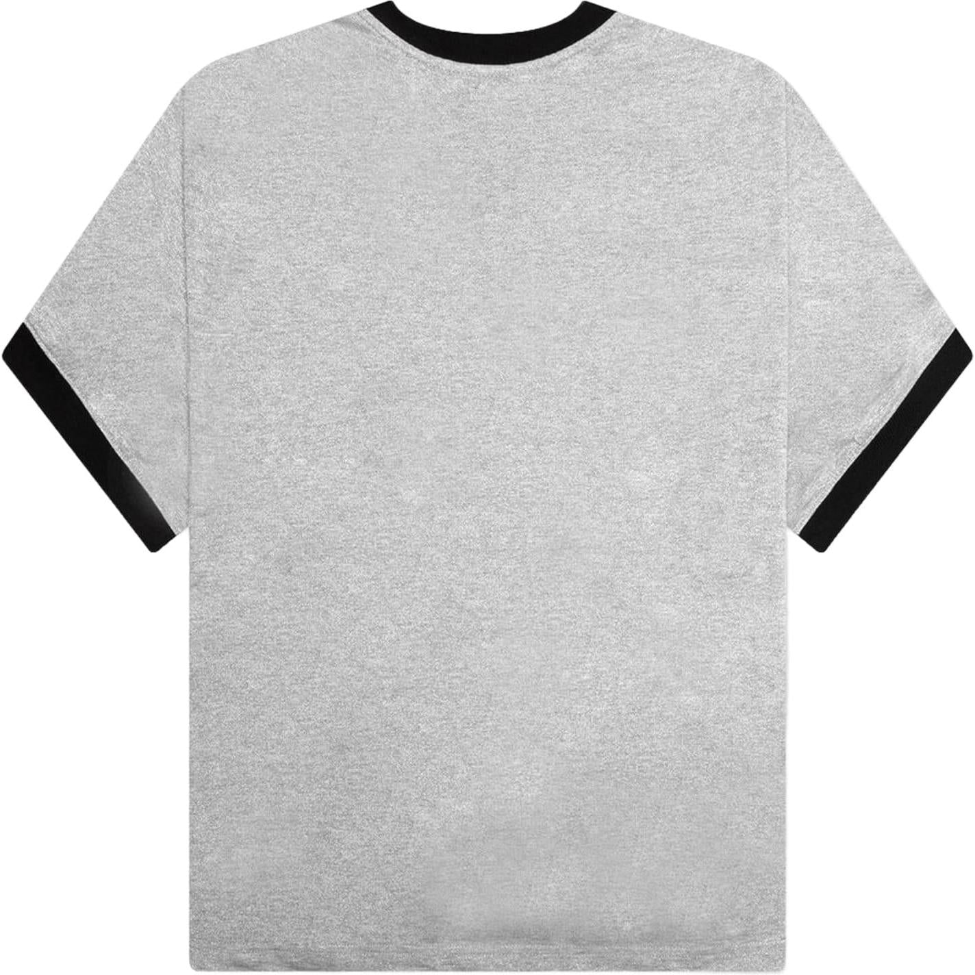 Satoshi Nakamoto Glitter Ringer 7 Tee Silver