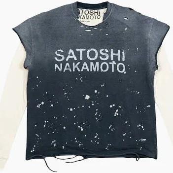 トップス SATOSHI NAKAMOTO LUKE TEE THERMAL Satoshi Nakamoto Luke T-Shirt Thermal Black
