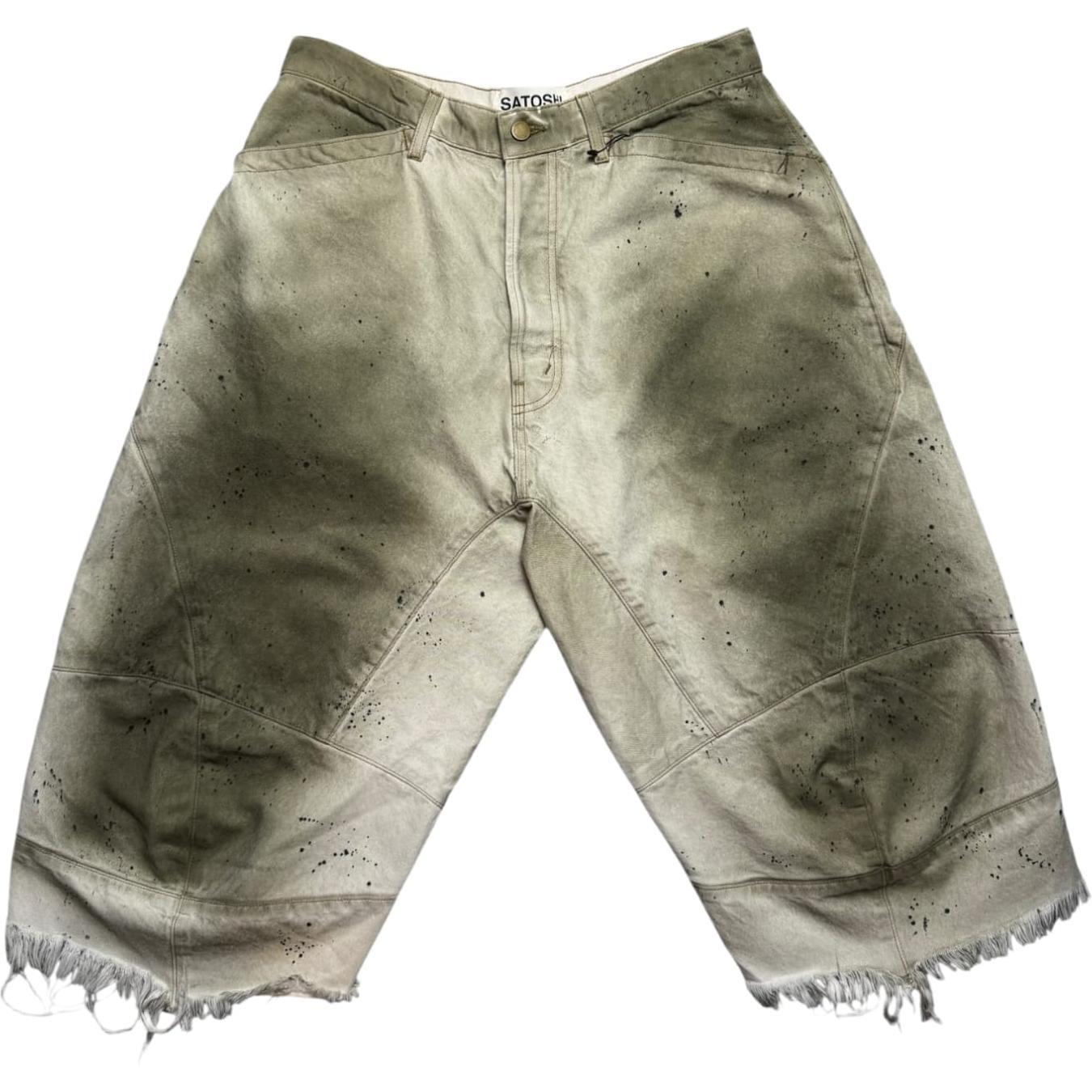 Satoshi Nakamoto Paint Splatter Carpenter Shorts