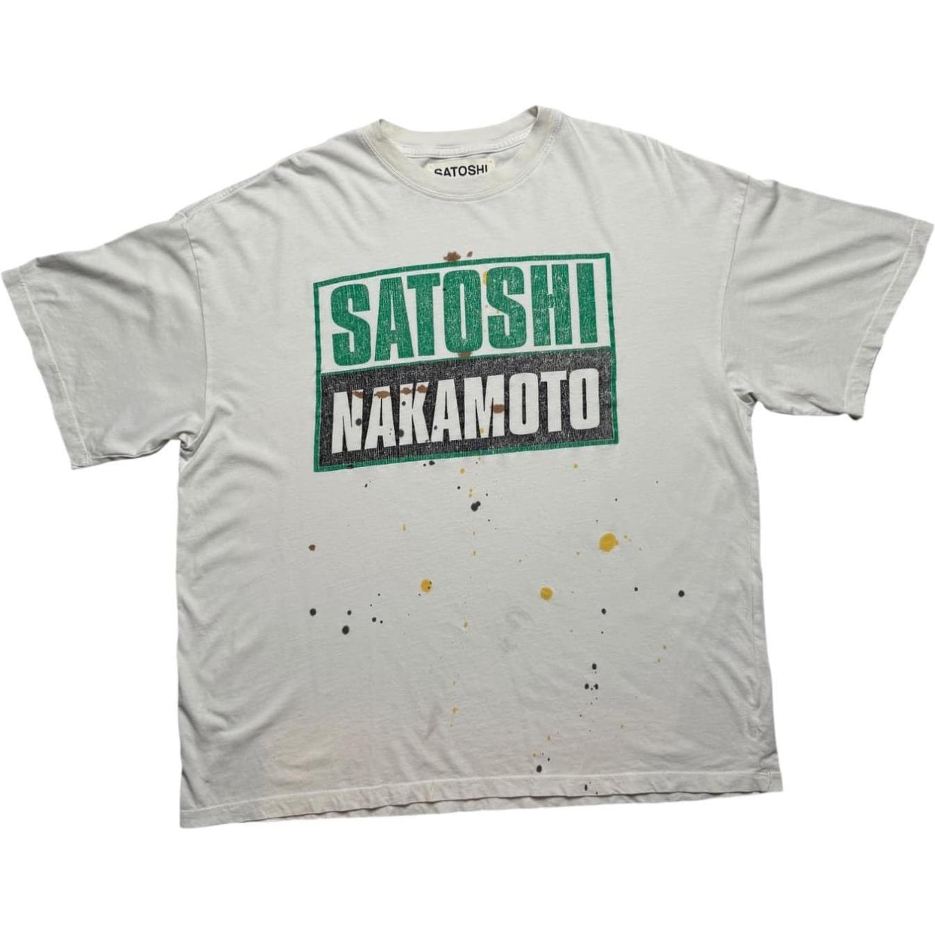 Satoshi Nakamoto Paint Splatter T-Shirt