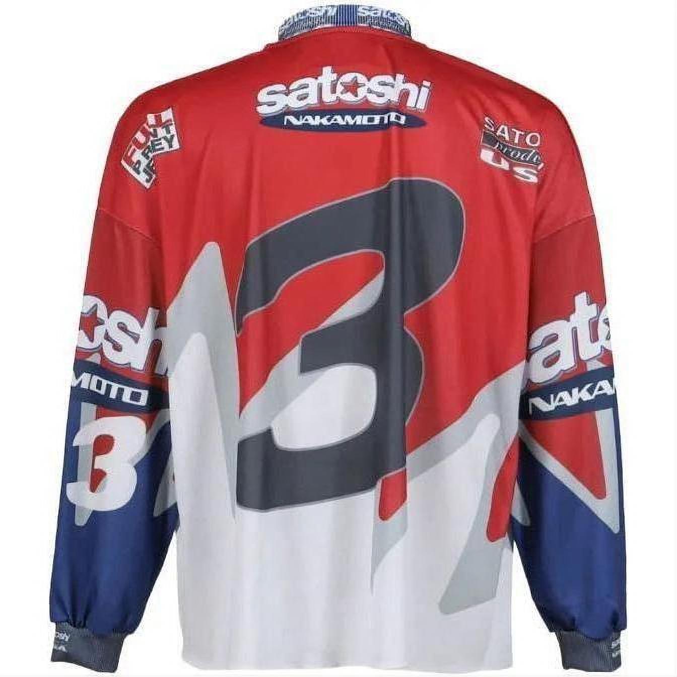 Satoshi Nakamoto Speedway L/S Jersey Red