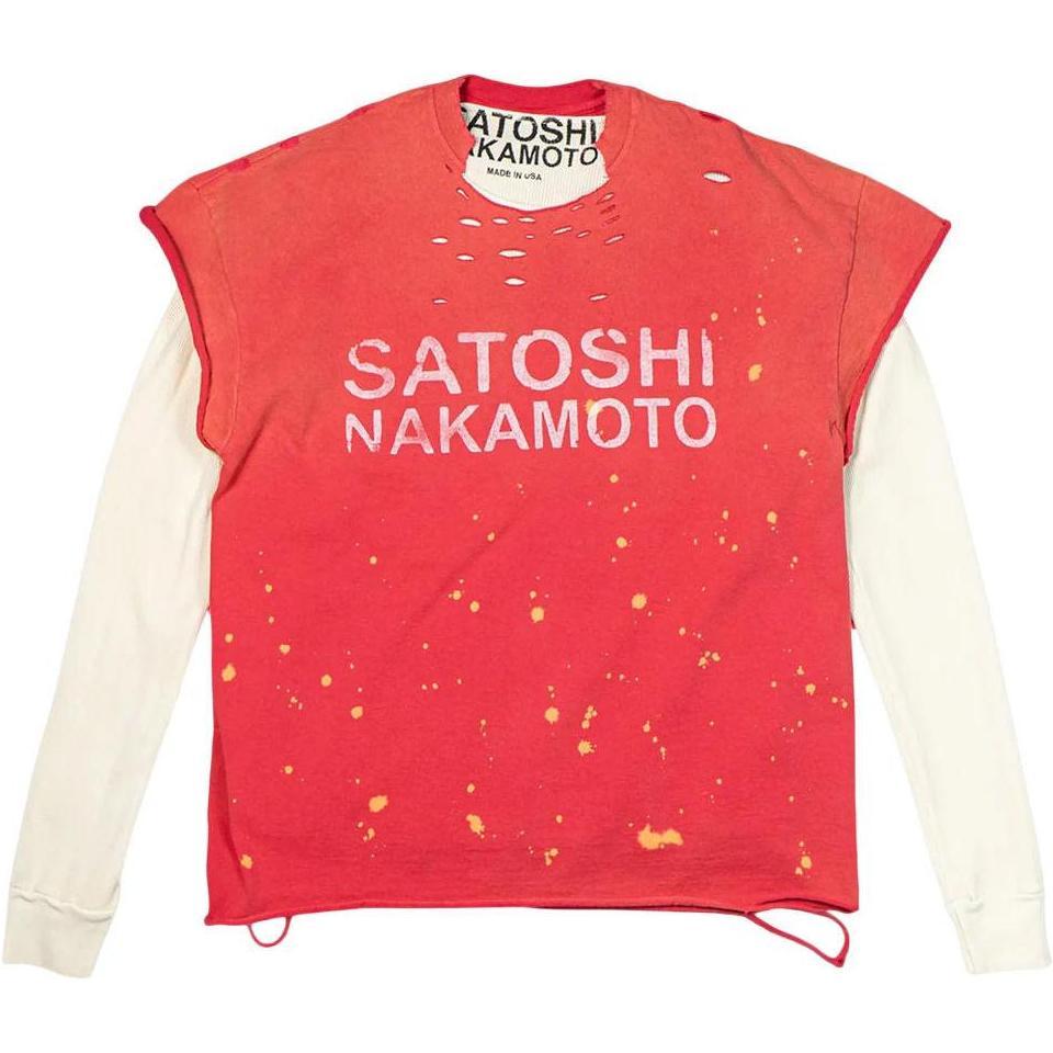 Satoshi Nakamoto T-Shirt Thermal Red