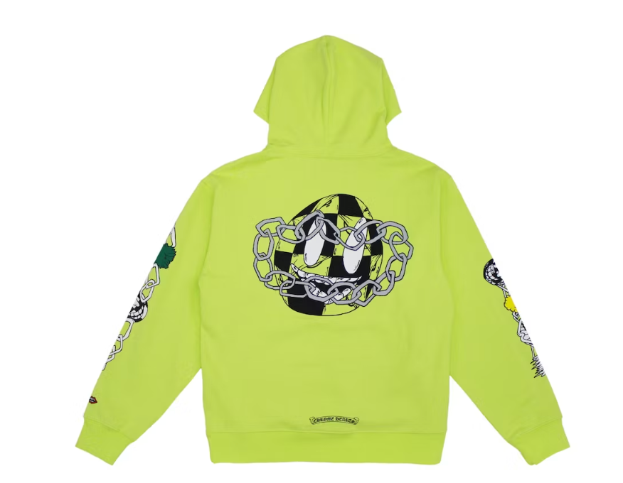 Chrome Hearts Matty Boy Link Hoodie Lime Green