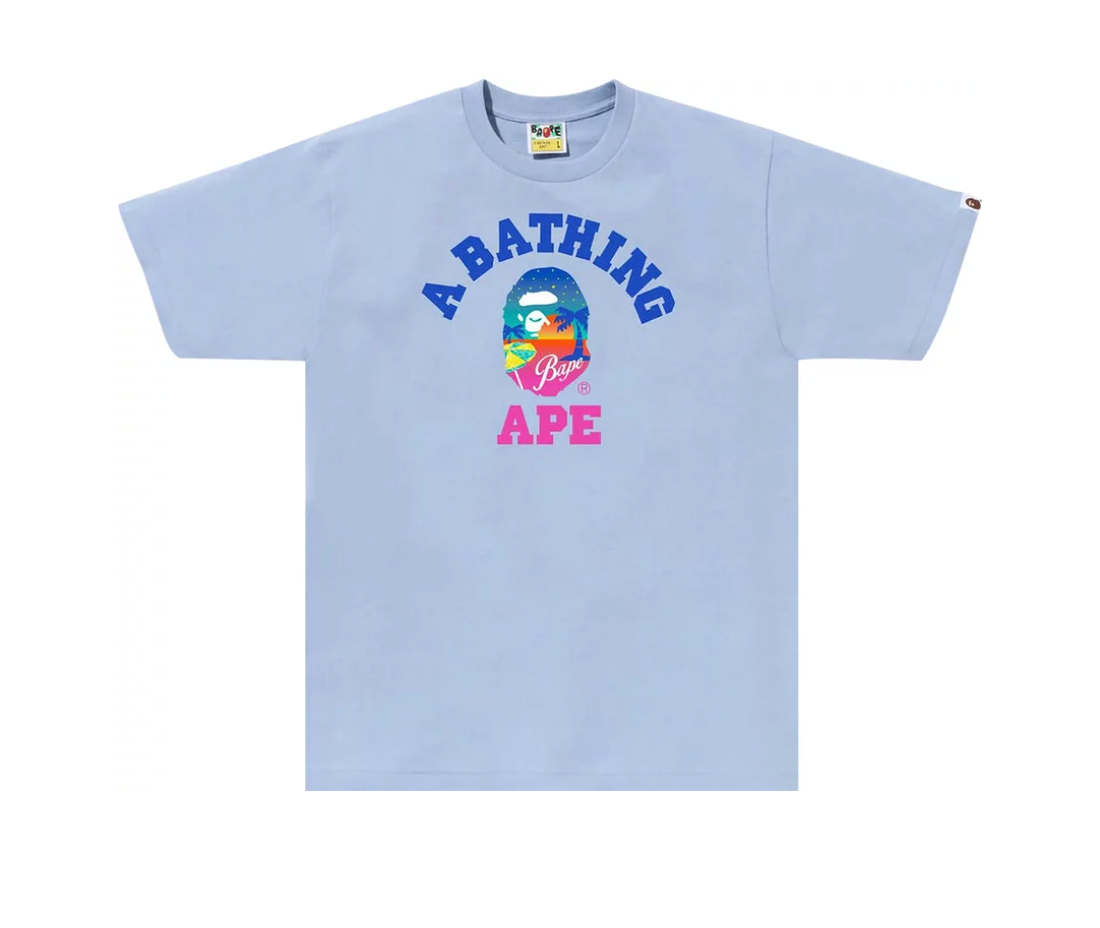 BAPE A Bathing Ape Sunset Beach T-Shirt