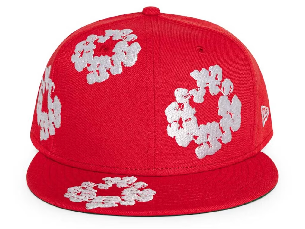 Denim Tears New Era Fitted Hat Red