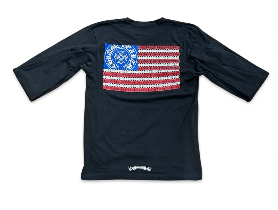 Chrome Hearts American Flag L/S T-shirt Black