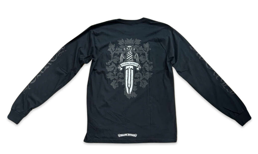 Chrome Hearts Silver Dagger L/S T-shirt Black