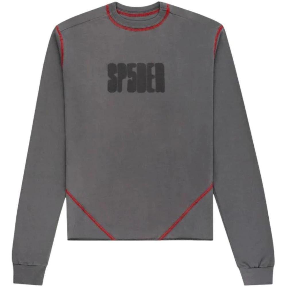 Sp5der Contrast Stitch L/S Shirt Taupe