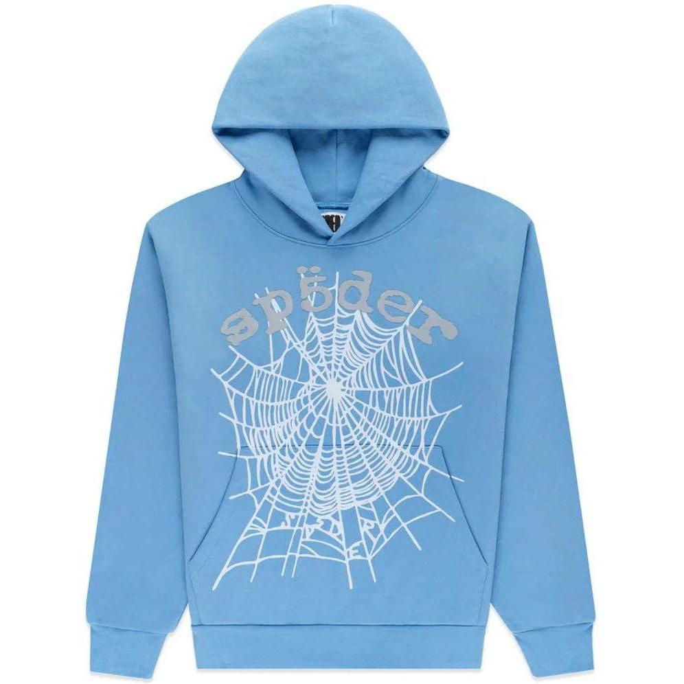 Sp5der OG Web V2 Hoodie Dusty Blue