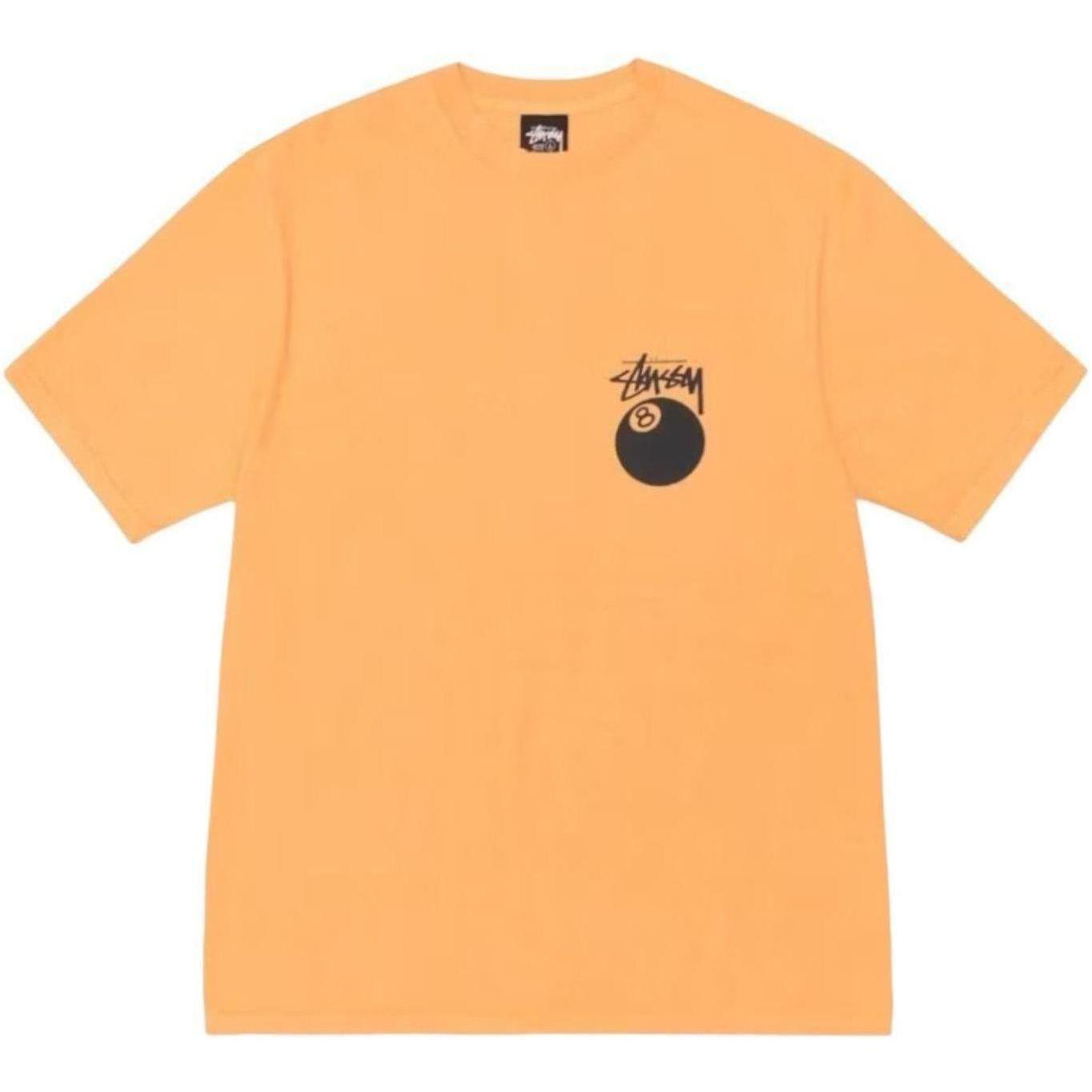 Stussy 8 Ball Pigment Dyed T-Shirt Orange