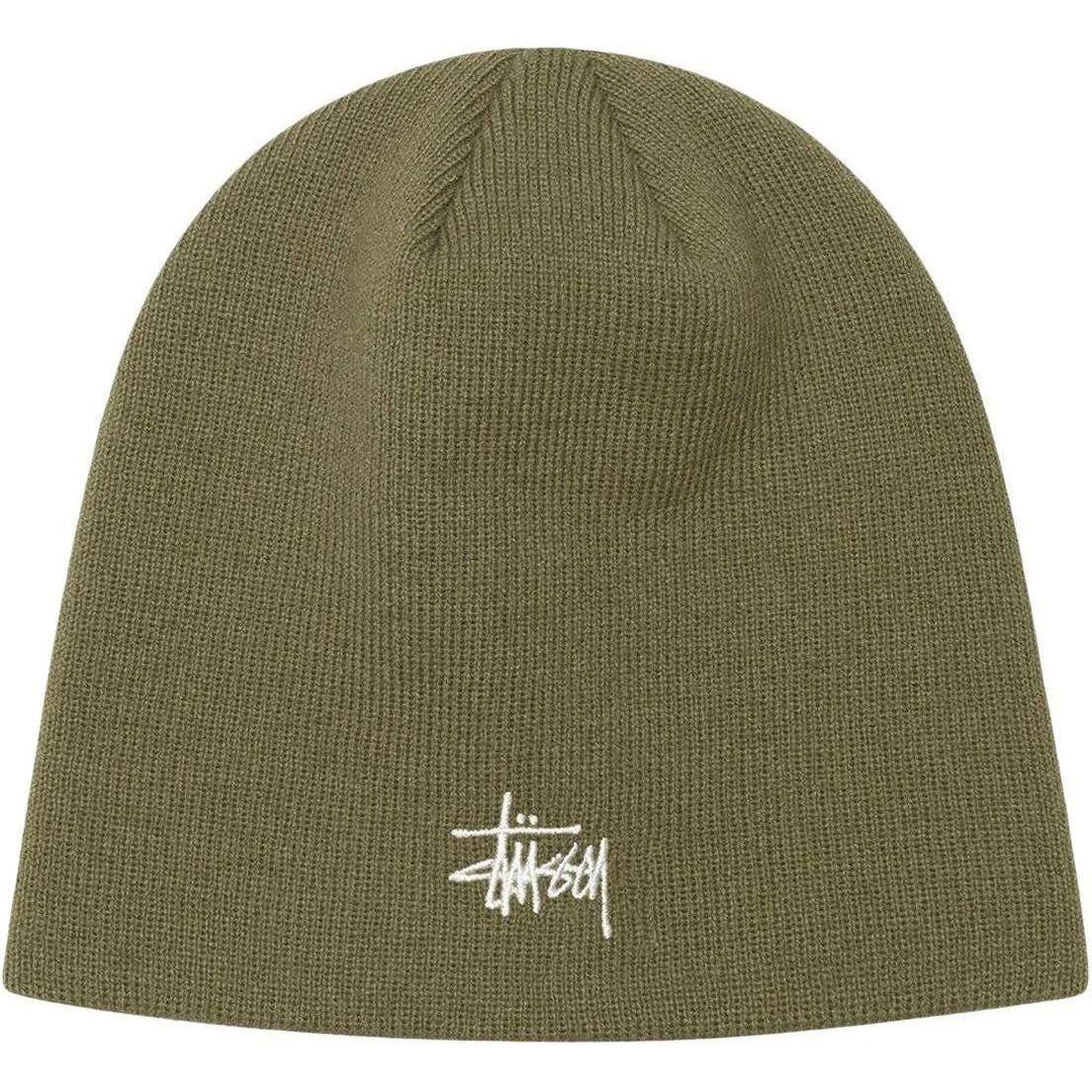Stussy Basic Skullcap Beanie Light Olive