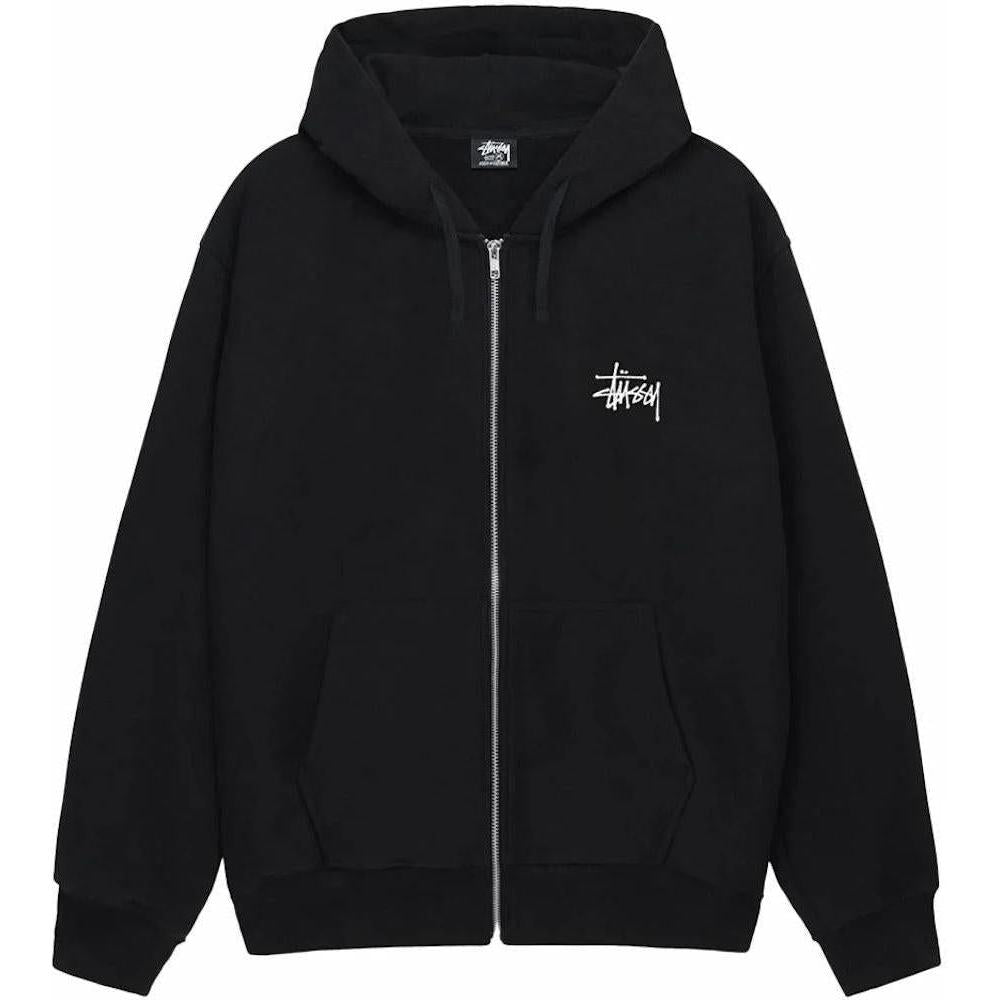 Stussy Basic Stussy Zip Hoodie Black