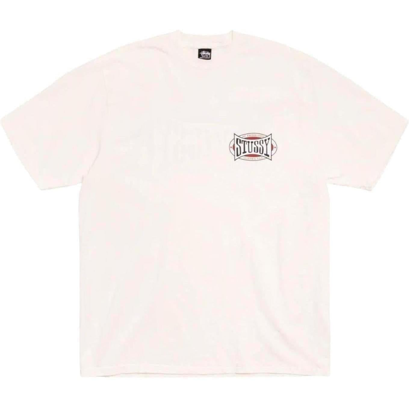 Stussy Champion Oval Pigment Dyed T-Shirt Natural
