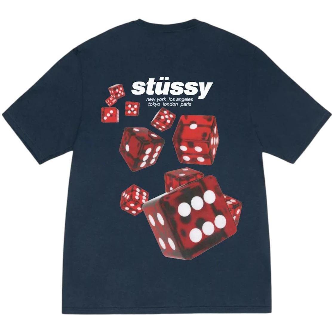 Stussy Rollers Tee Navy