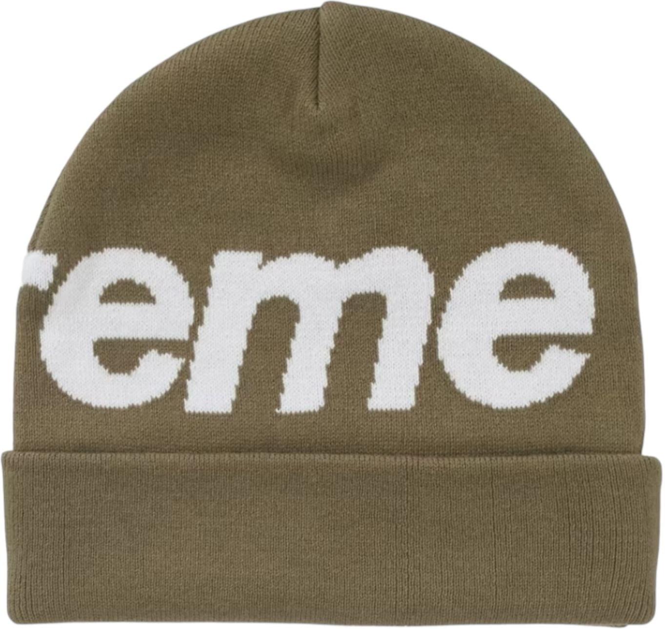 Supreme Big Logo Beanie (FW24) Olive