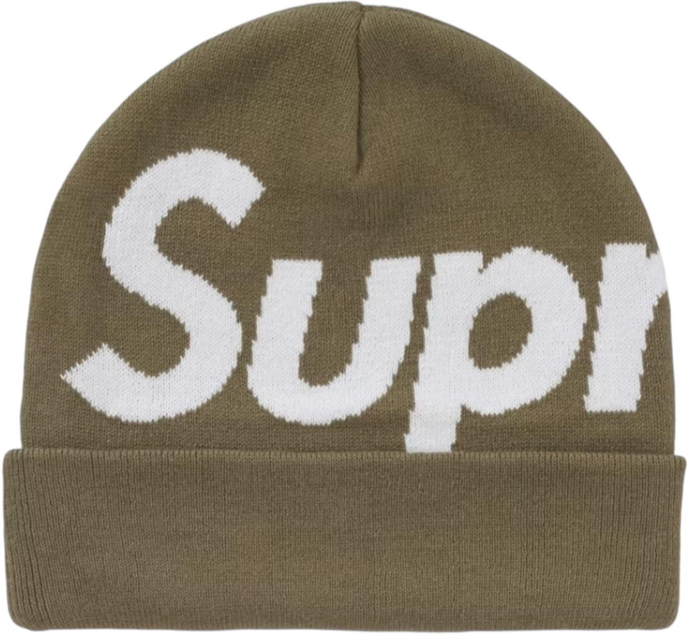 Supreme Big Logo Beanie (FW24) Olive