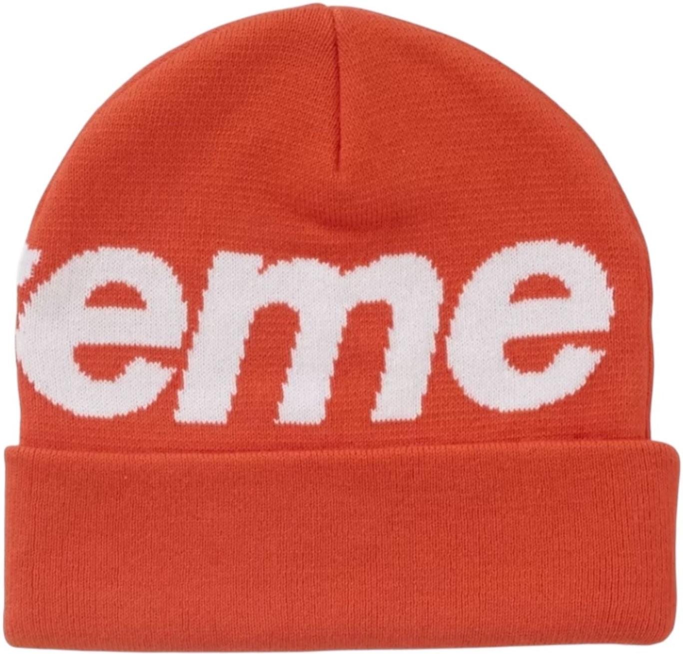 Supreme Big Logo Beanie (FW24) Orange