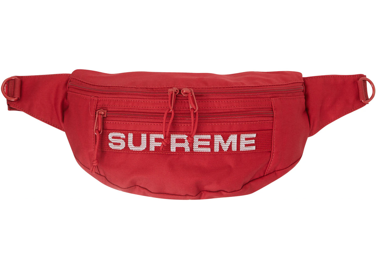 Supreme SS19 Leather Red Waist/Shoulder Pouch Bag