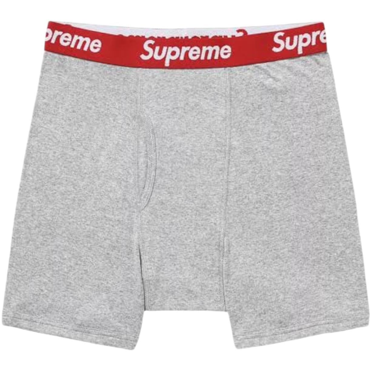 Supreme Hanes Boxer Briefs Grey