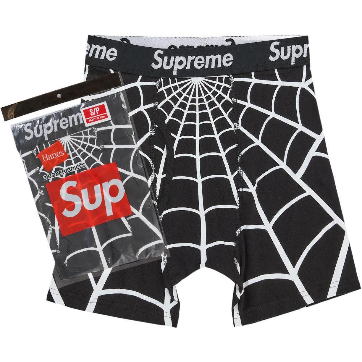 Supreme Hanes Spider-Man Boxer Briefs (Single Pack) Black