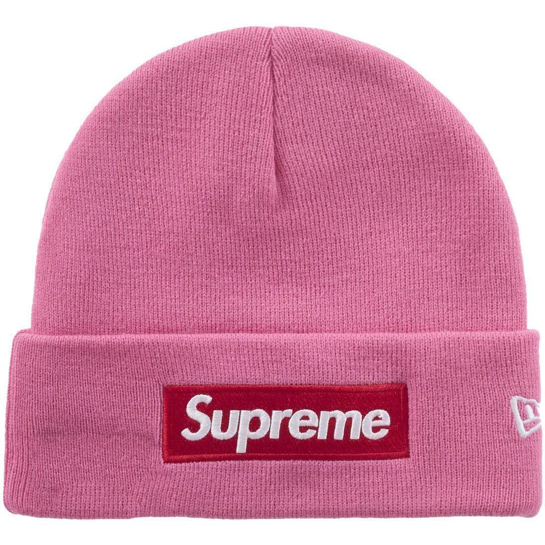 Supreme New Era Box Logo Beanie (FW25) Magenta