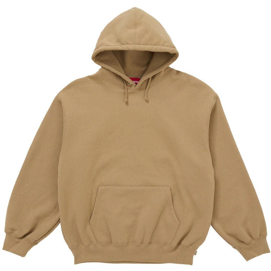 Supreme Satin Appliqué Hooded Sweatshirt (FW25) Brown