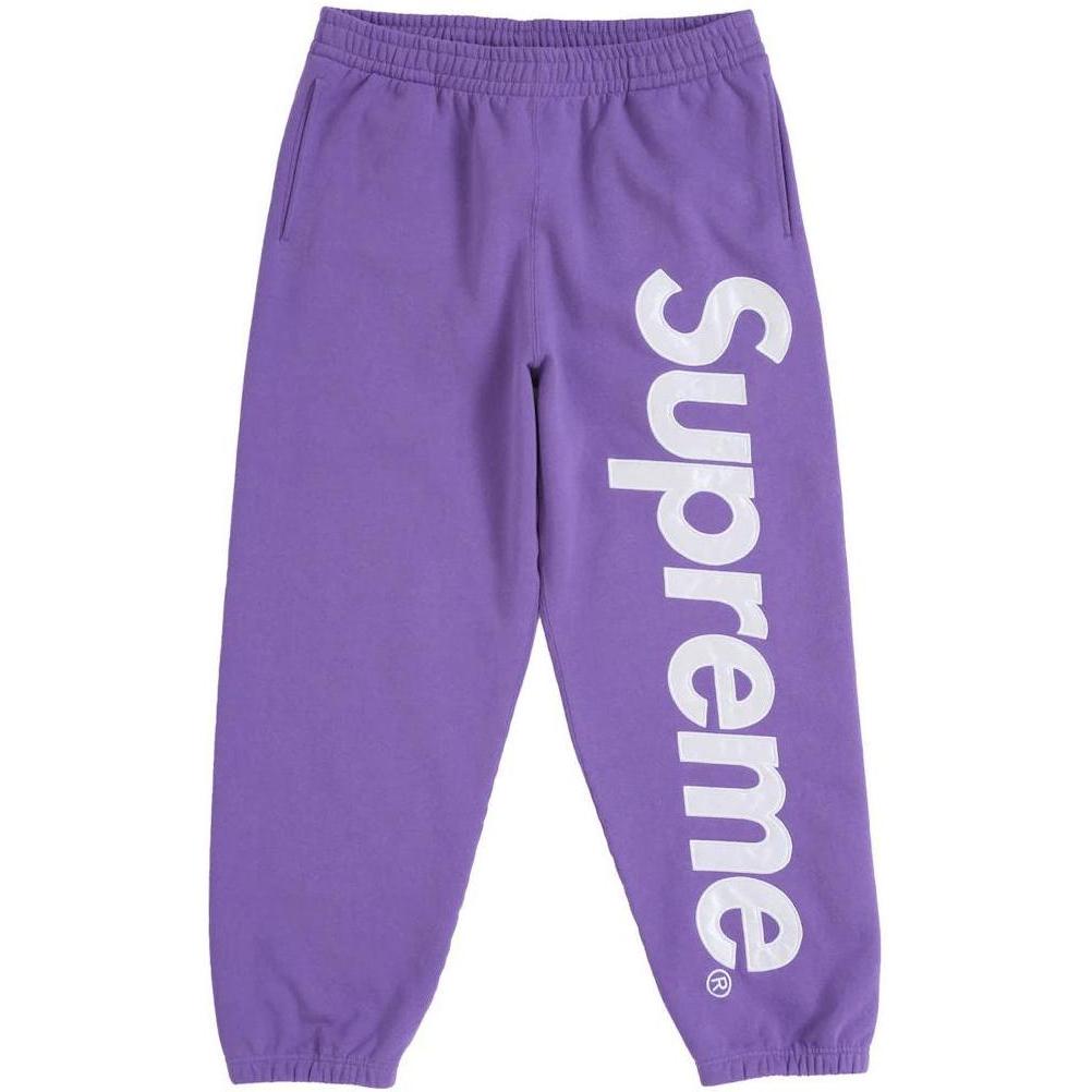 Supreme Satin Appliqué Sweatpant (FW25) Violet