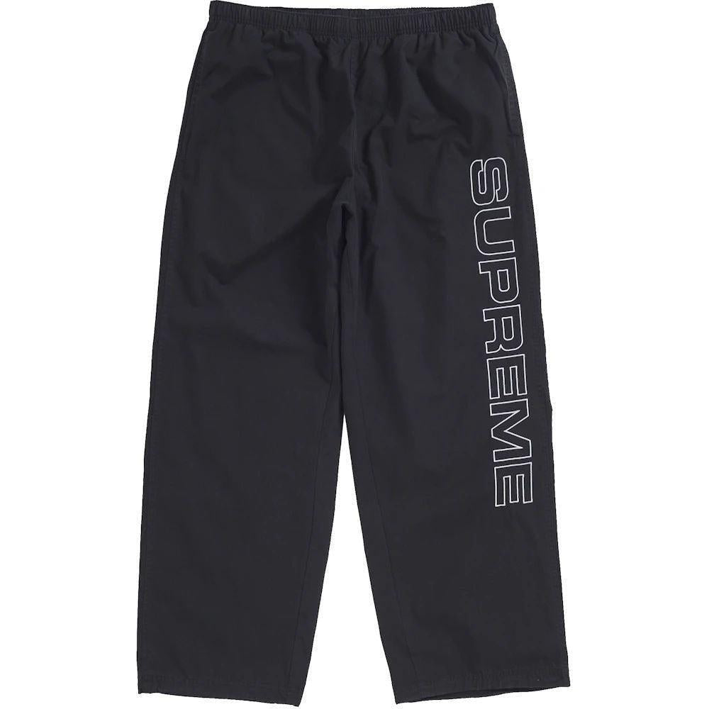 Supreme Spellout Embroidered Ripstop Track Pant Black