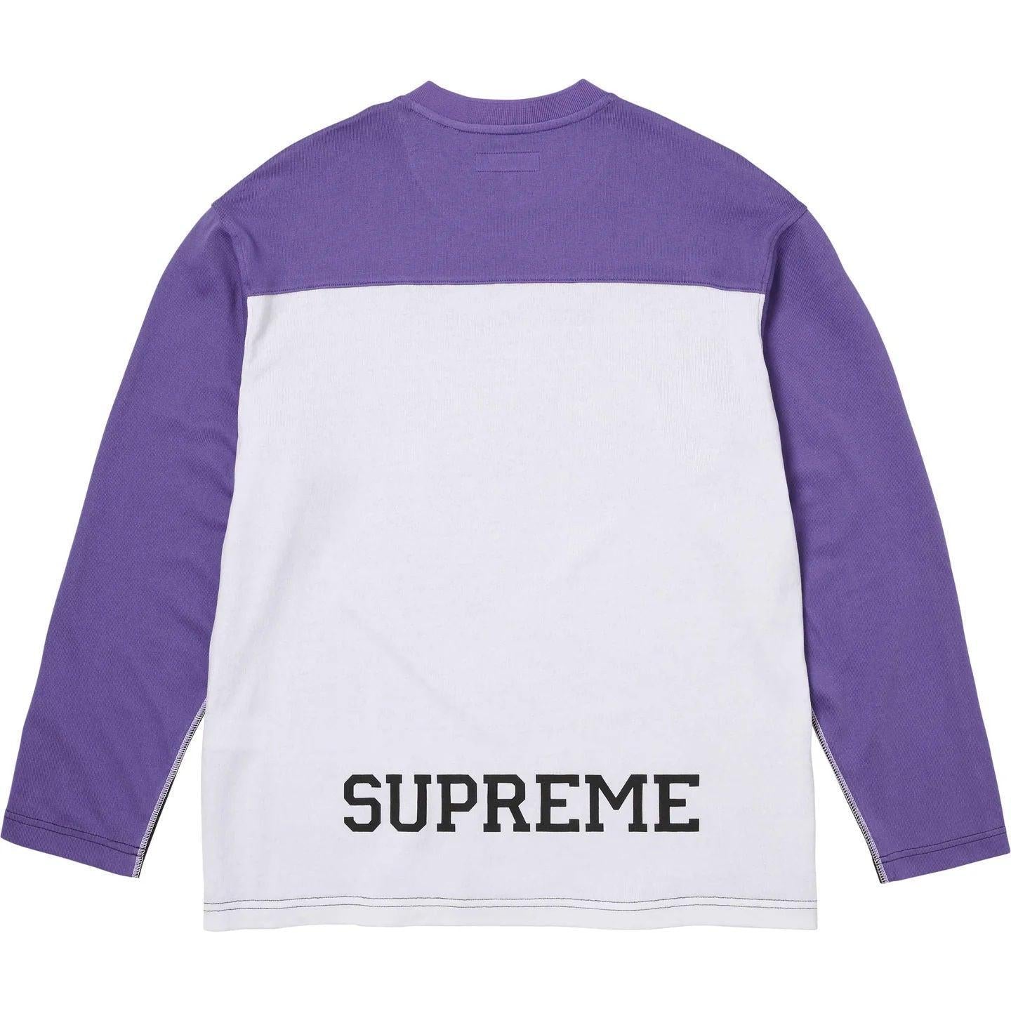 Supreme Split L/S Football Top Black