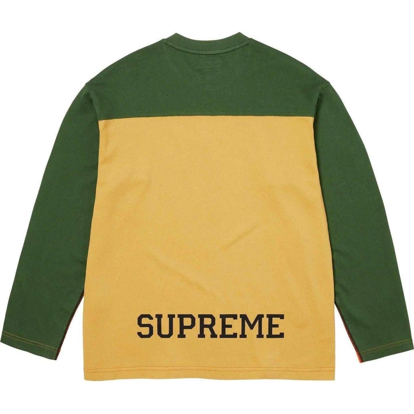 Supreme Split L/S Football Top Orange